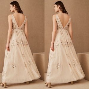 Anthropologie x BHLDN Needle & Thread Petunia Gown